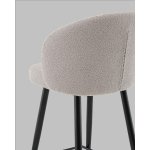 Стул полубарный Ханнингем букле светло-серый