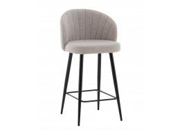 Стул полубарный Ханнингем букле светло-серый