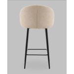 Стул полубарный Ханнингем велюр бежевый