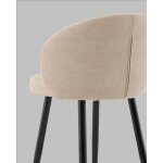 Стул полубарный Ханнингем велюр бежевый