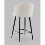 Стул полубарный Ханнингем велюр жемчужный