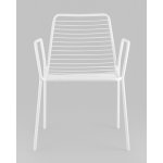 Стул с подлокотниками Дели металл белый