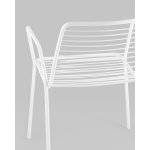 Стул с подлокотниками Дели металл белый