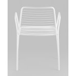 Стул с подлокотниками Дели металл белый
