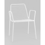 Стул с подлокотниками Дели металл белый