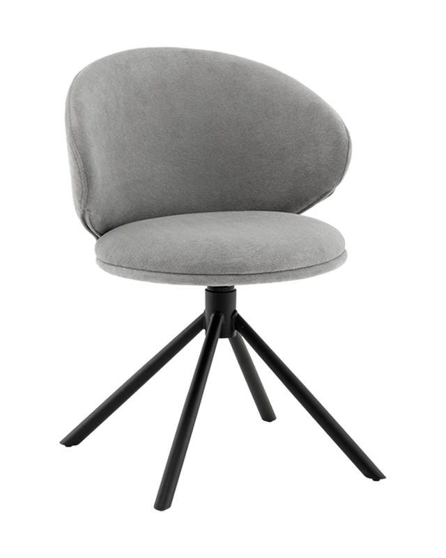 Стул Труфальд велюр светло-серый Стул Труфальд велюр светло-серый