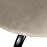 Комплект из 2-х стульев Seven Style латте велюр с чёрными ножками