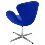Кресло SWAN STYLE CHAIR синий, искусственная замша Кресло SWAN STYLE CHAIR синий, искусственная замша