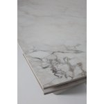 Стол ПУАНТО 200  BRECHA CREMA ELEGANCE, керамика / Латте каркас М-City