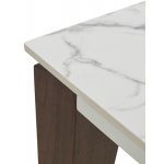 Стол ESMIR 160 MATTE ARABESCATO SOLID CERAMIC/ орех, ®DISAUR
