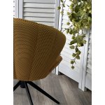 Стул ASTRA 360 град. поворот Желтый Sonic 68 ткань / 7525-132 велюр / черный каркас, ®DISAUR