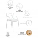 Комплект из 2-х стульев Masters белый