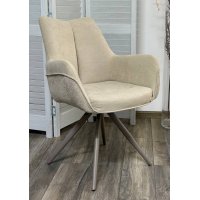 Стул МАРК 360 град., цвет B-03/LOTOS-03 бежевый, велюр / латте каркас М-City