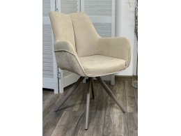 Стул МАРК 360 град., цвет B-03/LOTOS-03 бежевый, велюр / латте каркас М-City