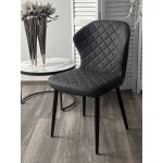 Стул МОНРО, цвет CYPRUS-13 темно-серый, искусственная замша / черный каркас М-City