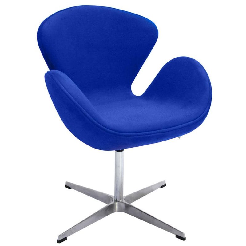 Кресло SWAN STYLE CHAIR синий, искусственная замша Кресло SWAN STYLE CHAIR синий, искусственная замша