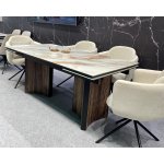 Стол СТРАДИВАРИ 180 116 BG, керамика / Дуб Американский М-City