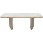 Стол ПУАНТО 200  BRECHA CREMA ELEGANCE, керамика / Латте каркас М-City