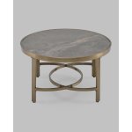 Журнальный столик Адриана 80*80 см серая керамика