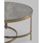 Журнальный столик Адриана 80*80 см серая керамика