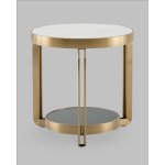 Журнальный столик Калисто 55*55 см светлая и темная керамика