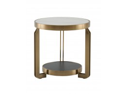 Журнальный столик Калисто 55*55 см светлая и темная керамика