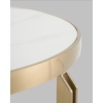 Журнальный столик Калисто 90*90 см светлая и темная керамика