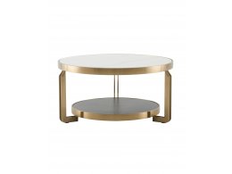 Журнальный столик Калисто 90*90 см светлая и темная керамика