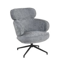 Кресло KING серый, шенилл Кресло KING серый, шенилл