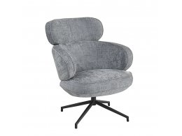 Кресло KING серый, шенилл