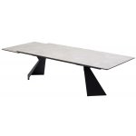 Стол ОРИГАМИ  240 AURA IVORY, керамика / Черный каркас М-City