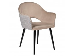 Стул Bruno латте с жаккардом