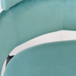 Стул Napoli светло-бирюзовый с чёрными ножками