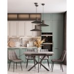 Стол раскладной Marmer 120-180*80*76 керамика антрацит