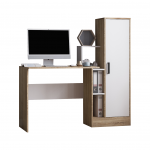 Компьютерный стол СКМ-2 дуб сонома/белый