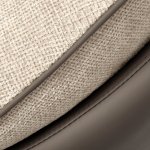 Кресло HUG латте, экокожа, шенилл