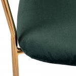 Комплект из 2-х стульев Turin зеленый, золотые ножки