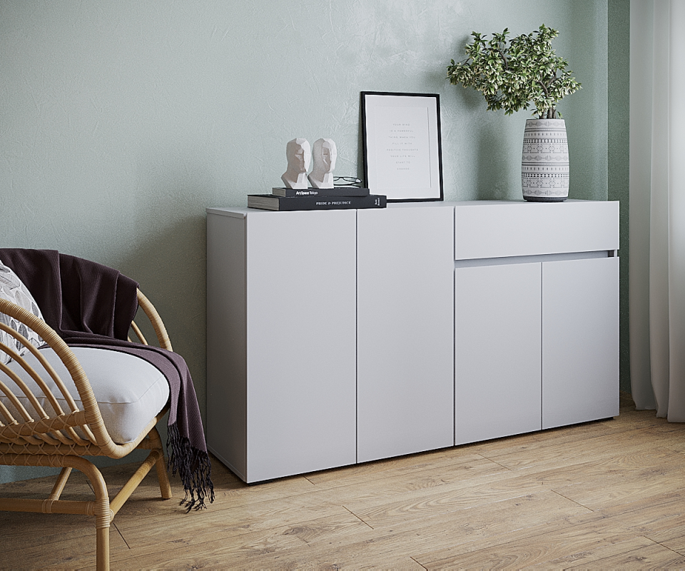 Комод Сура 1604.3 (1604х870х390) Белый