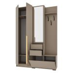 Набор прихожая Голд Бостон(вешалка В2 + шкаф Ш 600)(Бежевый(Глиняный/Серый)