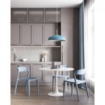 Стул Moris пластик голубой