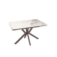 Стол раскладной Marmer 120-180*80*76 керамика капучино