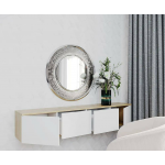 Подвесная Тумба TV Сити-11  1600х300х300 Сонома/белый