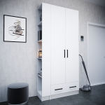 Прихожая Кевин торцевое завершение белый