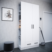 Прихожая Кевин торцевое завершение белый