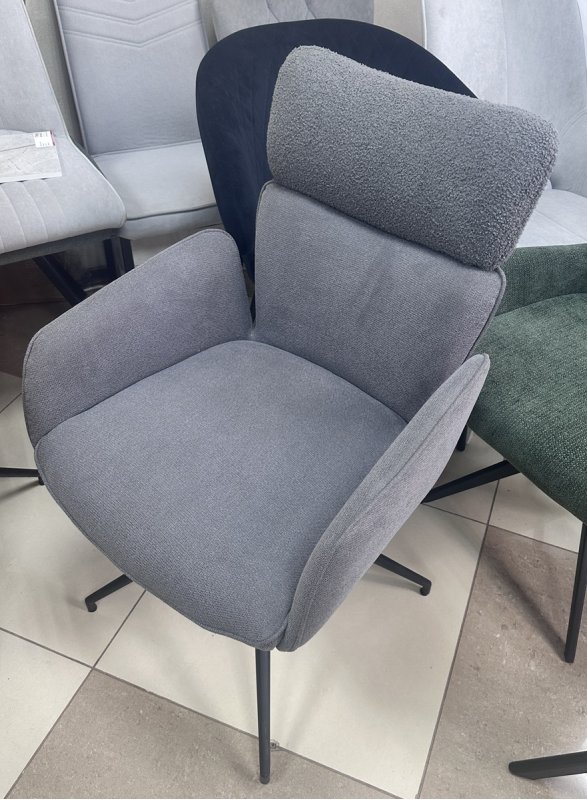 Стул РУТ 360 град., цвет B-03/LOTOS-03 бежевый, велюр / черный каркас М-City