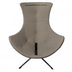 Кресло HUG латте, экокожа, шенилл