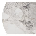 Стол МИЛТОН D89 PANDORA LIGHT  122 BG, керамика / Черный каркас М-City