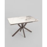 Стол раскладной Marmer 120-180*80*76 керамика капучино