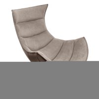 Кресло LOBSTER CHAIR латте искусственная замша, коричневый