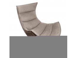 Кресло LOBSTER CHAIR латте искусственная замша, коричневый